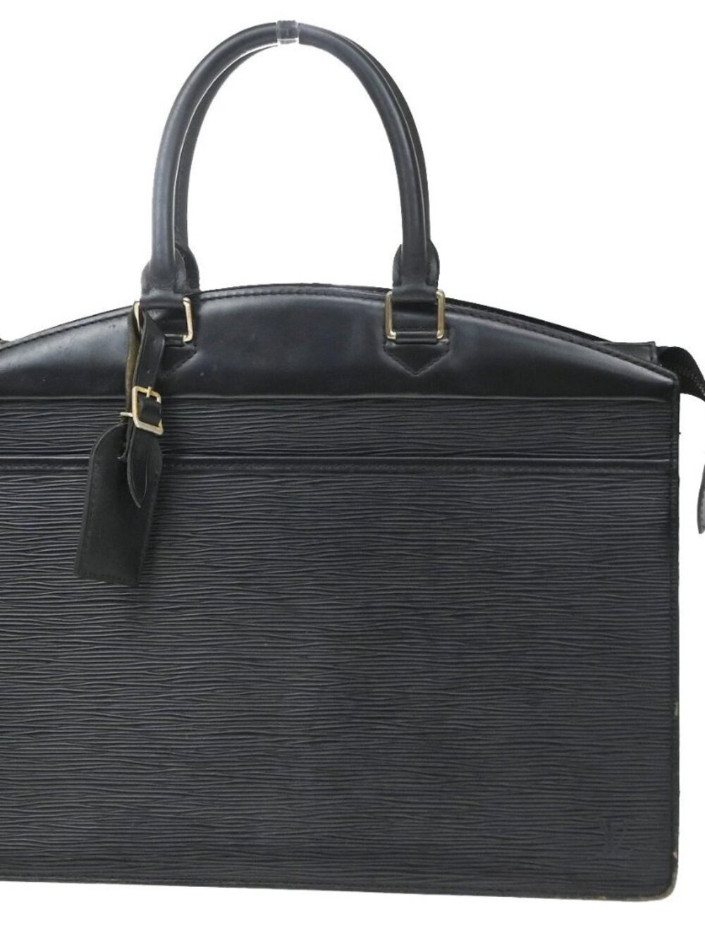 LOUIS VUITTON LV Logo Riviera Hand Bag Epi Leather Black France M48182 67YJ555